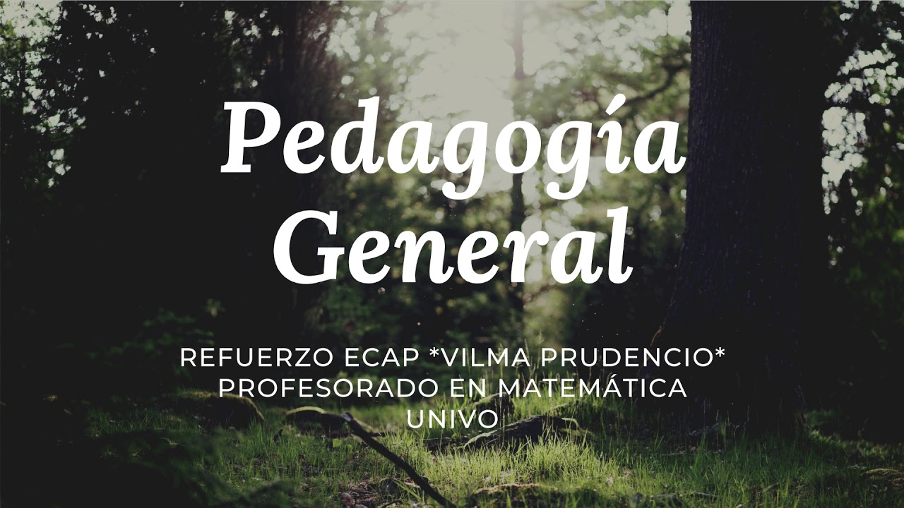 PEDAGOGÍA